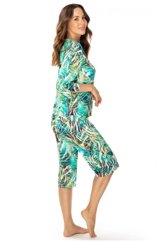 86656 Malaga Piżama damska Mewa zielony