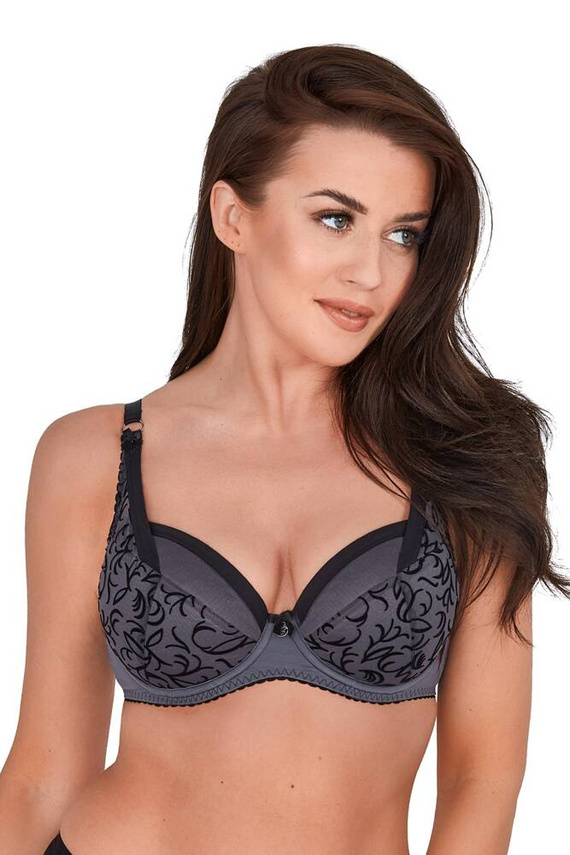 BS 1214 Cloe Biustonosz Push- up Gaia -grafitowy