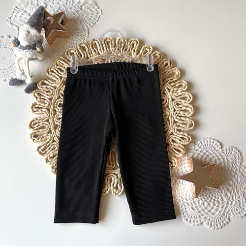 Mamatti Legginsy SL02 Merry Christmas – Czarne, Bawełniane, Dziewczęce