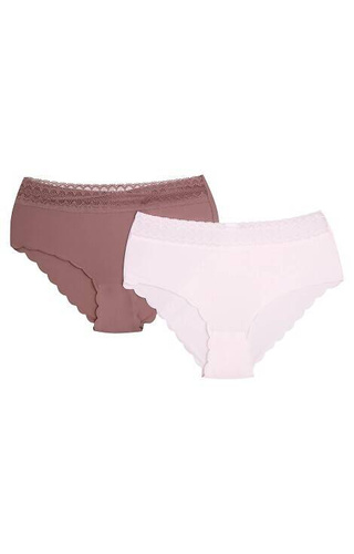 42826 Polly 2 Figi damskie 2-pak Henderson- karmelowy-jasny róż 