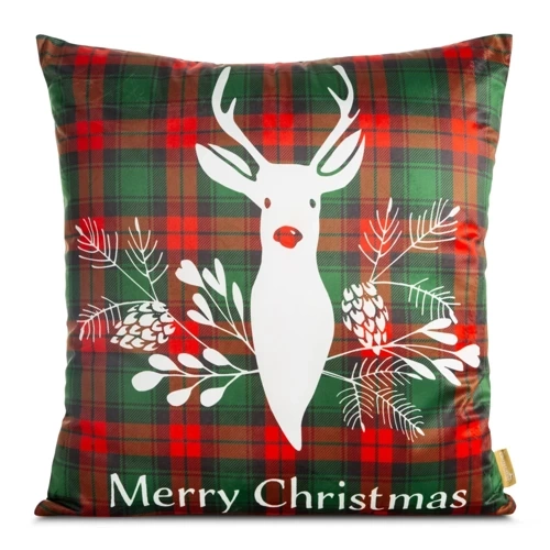 Cherry 03 poszewka świąteczna z reniferem Eurofirany czerwony