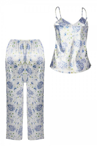 DK-KI Flowers Komplet Damski Piżama DKaren - 2 biały