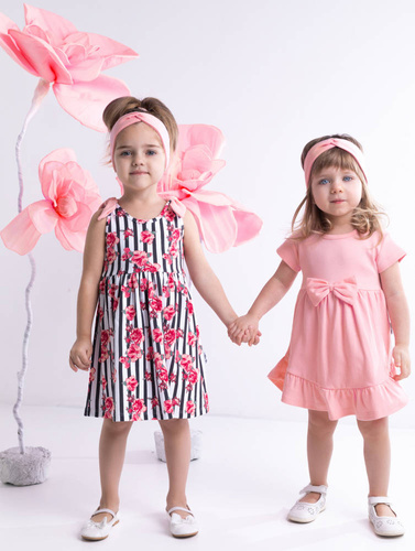 184065 Opaska marszczona "Nana" Nicol - różowy