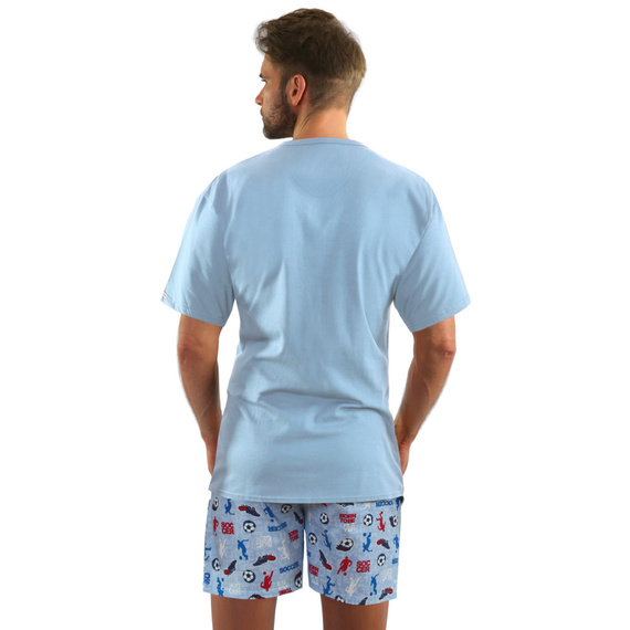 2242/09 Piżama Męska Sesto Senso - niebieski 
