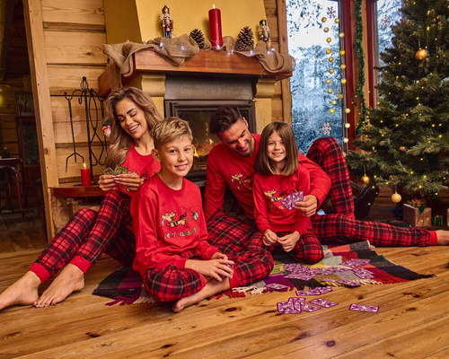 115/255 Celebrate Piżama męska Cornette -  czerwony