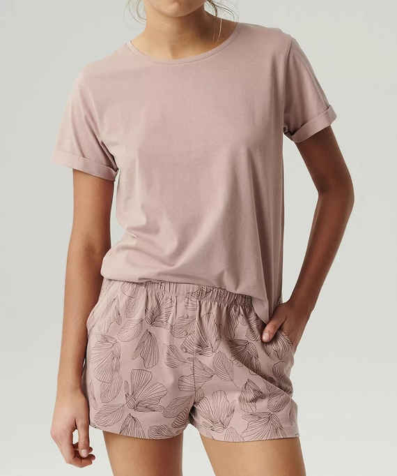 NLP-489 Piżama Damska  Atlantic- pudrowy