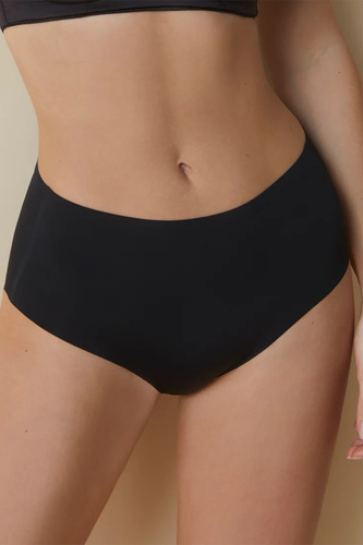 503 Figi damskie Maxi Braga Selene czarne   – wysoki stan, bezszwowe, modelujące