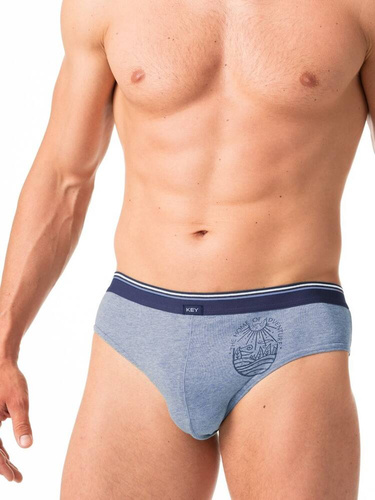 MPP 776 Slipy męskie 2-pak Key- niebieski zielony