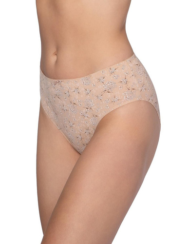 Figi L-120 BI-104 Lama beżowe – Bawełniane, klasyczny krój, 3 sztuki