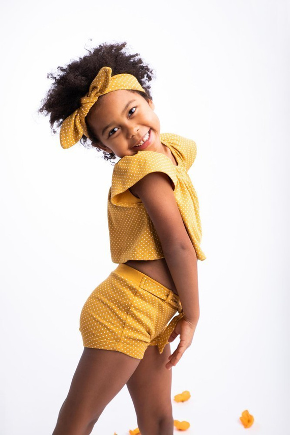 176064 Opaska niemowlęca "Michalina" Nicol - musztardowy