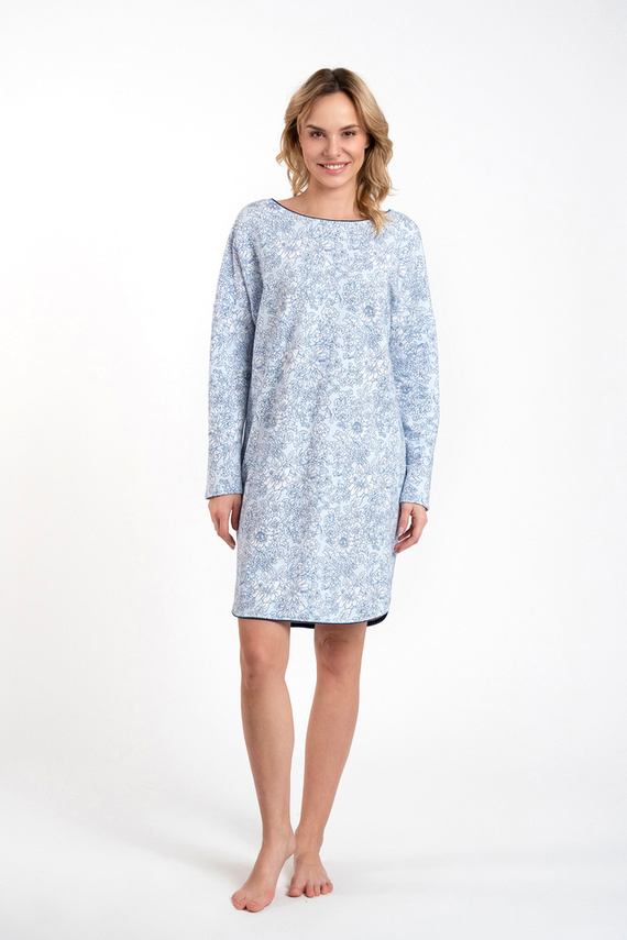 Gracjela koszula nocna Italian Fashion - druk niebieski 