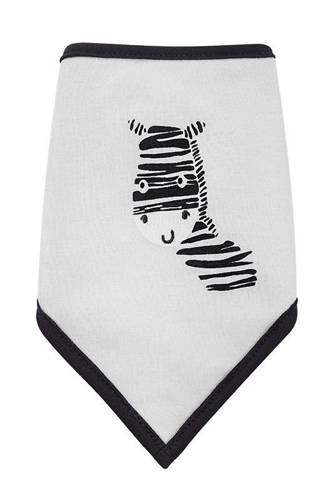 Apaszka chustka niemowlęca "Zebra" Terjan - biały