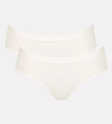 Go Casual Hipster Figi Damskie 2-pak Sloggi - silk white