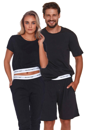 4332 Piżama Męska Doctor Nap - black