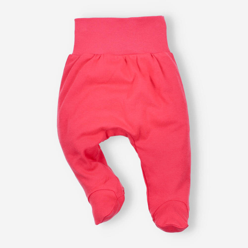 Kolorowy Las Półśpiochy z bawełny organicznej Nini malinowy 