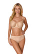 Biustonosz full cup beżowy