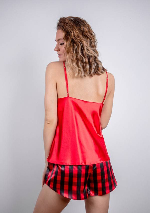 DK-KK Christmas 2 Komplet Damski Piżama DKaren - czerwony 016