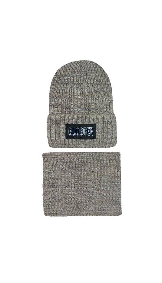 44-536 Komplet Dziecięcy Czapka + Komin a AJS mix-kolor