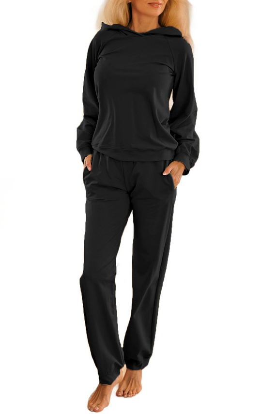 Brav dres damski Mirale | Wygodny komplet z bawełny | Polska produkcja - czarny