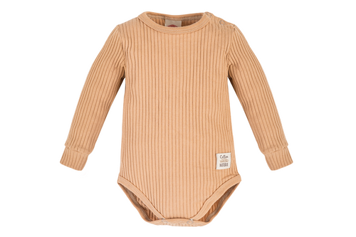 03234DRL "Natural Harmony" Body niemowlęce z długim rękawem Makoma latte