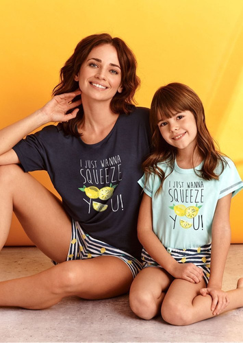 2200, 2201 Hania Piżama dla dziewczynki Taro 03 turkusowy