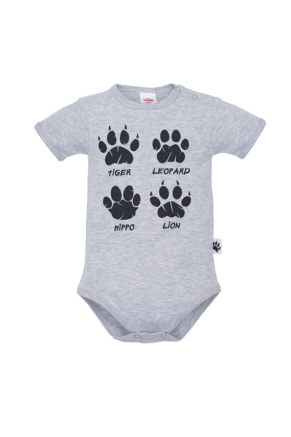 Body z krótkim rękawem "WILD WORLD" Makoma biały 