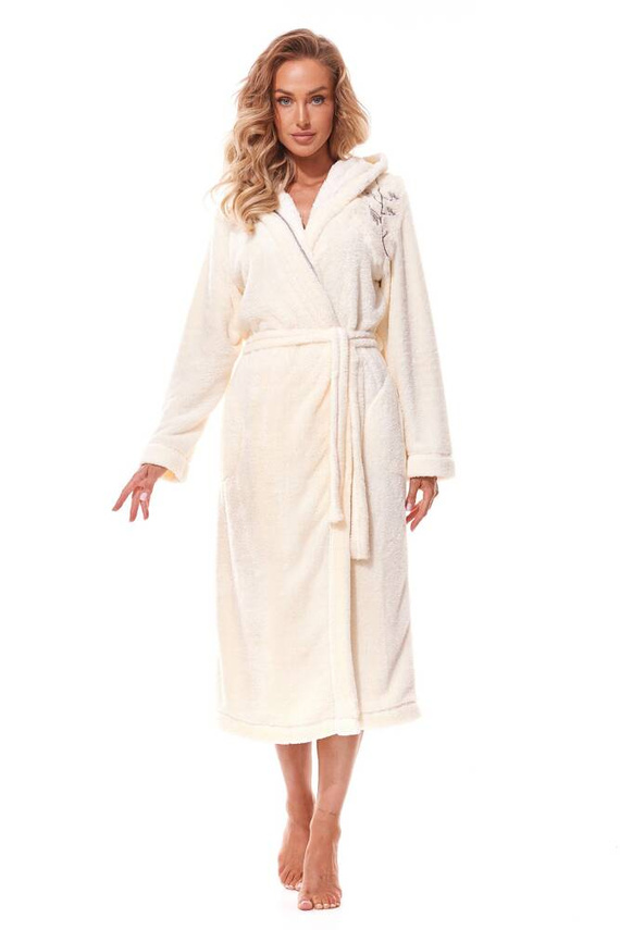 2321 Lili Szlafrok Damski długi L&L - ecru