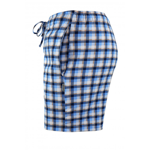 Milo 2 Krótkie spodnie piżamowe Sesto Senso kratka 15 niebieski