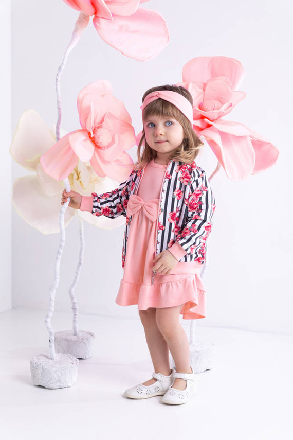 184065 Opaska marszczona "Nana" Nicol - różowy