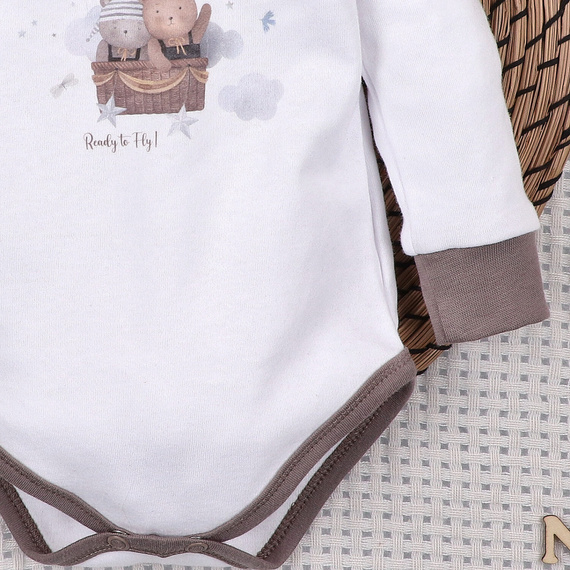 ABN-5654 Body niemowlęce Balloon Friends Nini 100% bawełna organiczna Polska