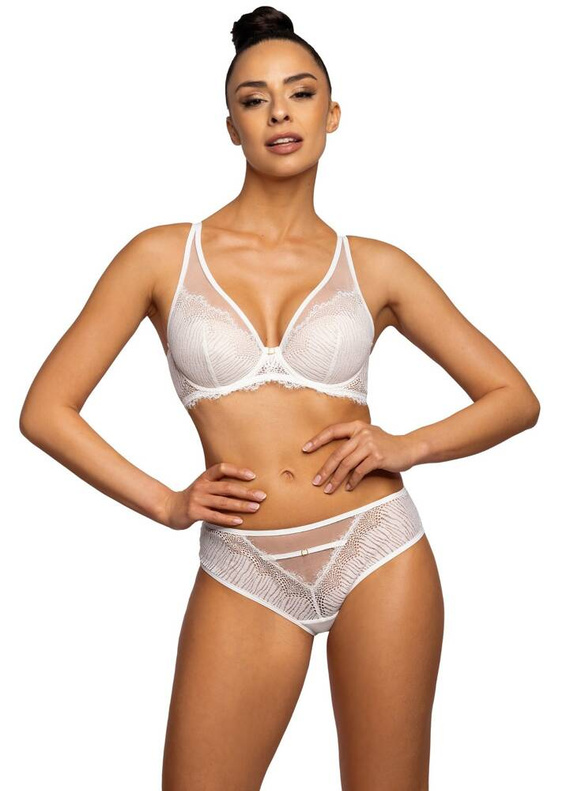 S-3735/4 Liza Stringi damskie Mat -mleko