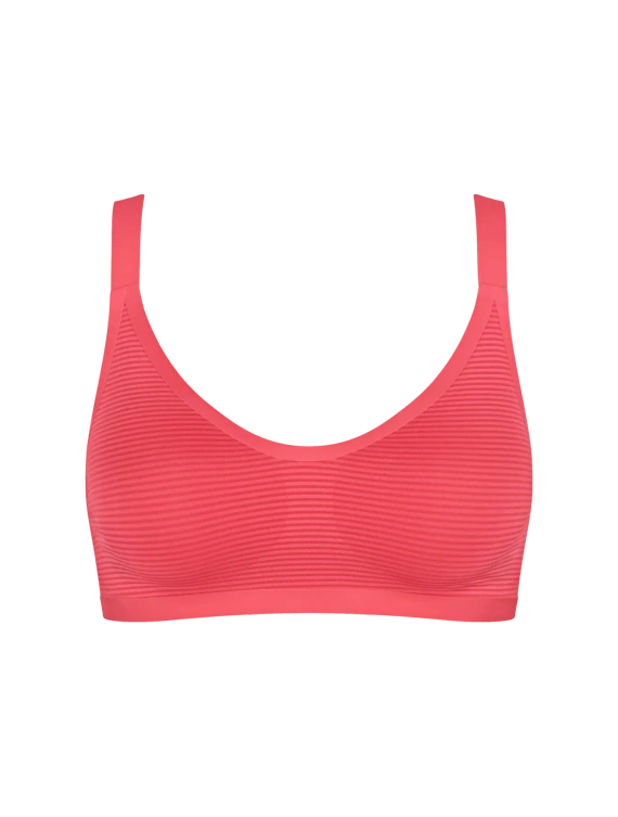Sloggi ZERO Feel Air bralette bezszwowy – lekki, oddychający flamingo
