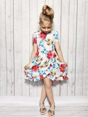 Kaja Sukienka dziewczęca Bamabrillo biały