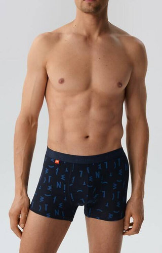 3MH-182 Bokserki męskie Atlantic - niebieski-granatowy