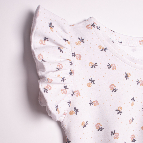 220037 Komplet bluzka + spodenki Nicol dla dziewczynki, letni komplet