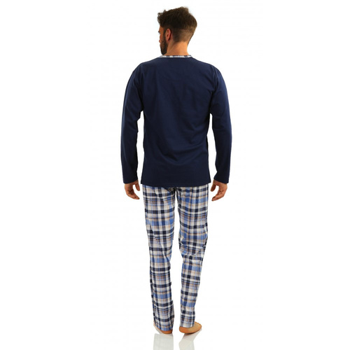 2188/17 Jasiek 02 Piżama Męska Sesto Senso - granatowy