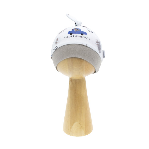 214055 Muki Czapeczka niemowlęca z węzełkiem Nicol