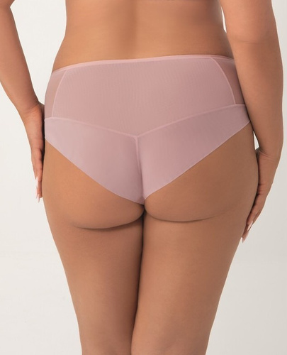 Figi K 919 Loni – klasyczny krój, delikatna koronka Gorsenia różowy