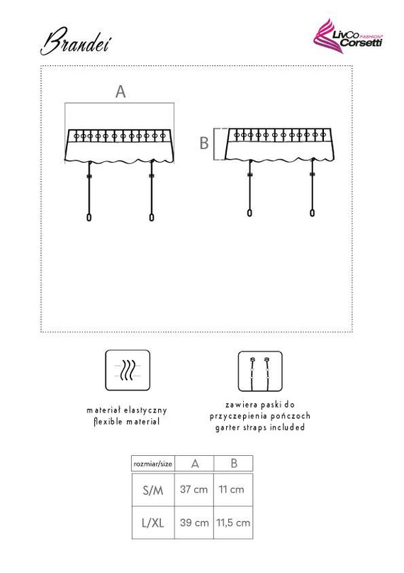 Brandei LC 90522-1 Pas do pończoch LivCo Corsetti Fashion  
