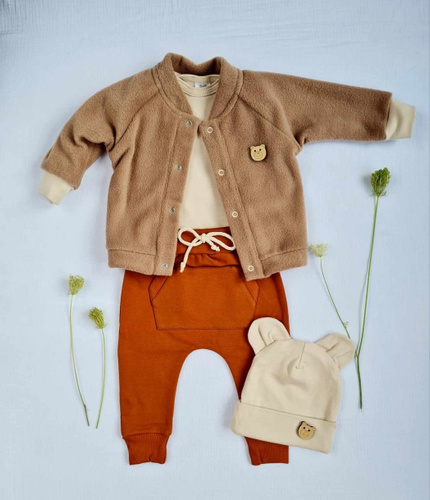 3717P Teddy Bluza polarowa Marija - brązowy