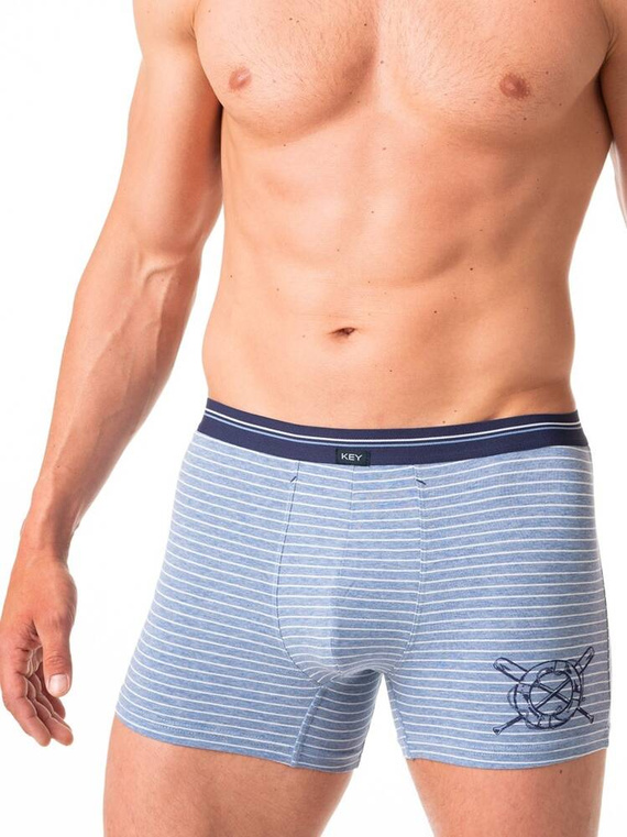 MXH 629 Bokserki męskie Key paski niebieski
