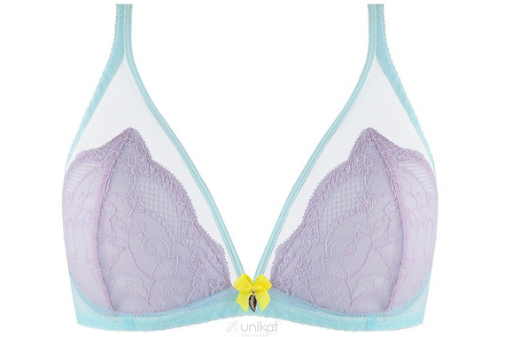 Kakadu soft biustonosz miękki Unikat turkus-fiolet 