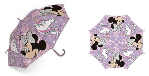 5242 Parasolka dla dzieci Myszka Mini Minnie Mouse parasol Setino unicorn gwiazdki różowy 