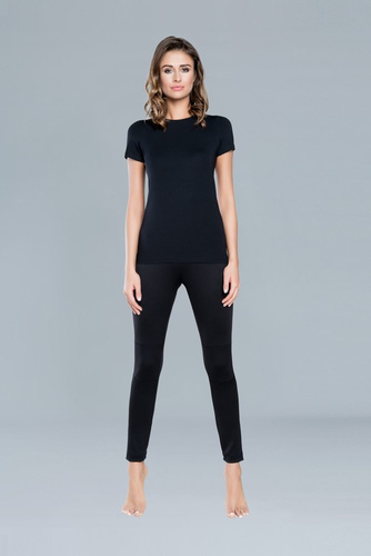 Ibiza Koszulka Damska krótki rękaw Italian Fashion - granat 