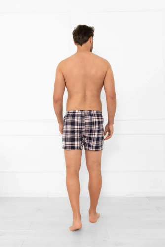 Brit bokserki męskie Italian Fashion – bawełniane, w kratę, klasyczne