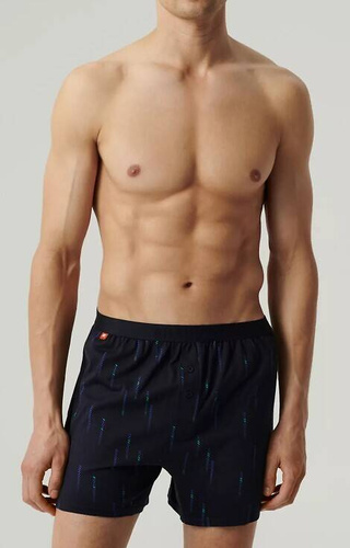 2MBX-074 Bokserki męskie Atlantic -granatowy