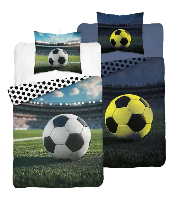 5546 A Fluo 95 Pościel świecąca w ciemności piłka nożna stadion 100% bawełna | Dla dzieci Detexpol