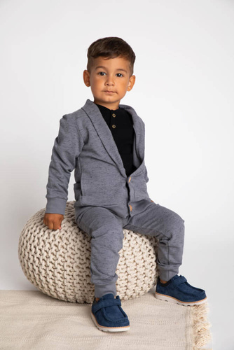 169558 Spodnie dresowe "Mix" Nicol - grafitowy