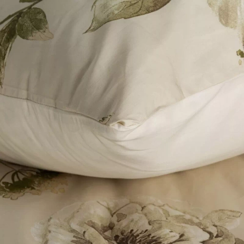 Spring 38 Kwiaty pościel satynowa Eurofirany beżowy