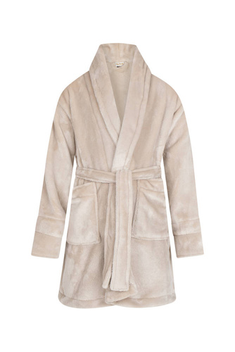 Calido Szlafrok dziecięcy polarowy ByShelly - beżowy